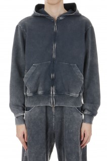 SHABBY FULL ZIPPED HOODIE -SHAGRE- (AW24-JER-101-01)