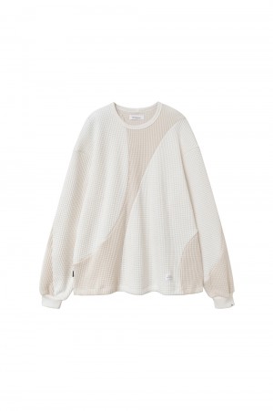 Hallucination Waffle T/White Tonal(24AW-MS10-029)