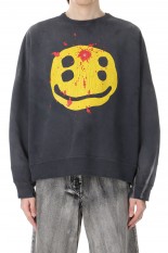 CP_CREW SWT / SMILE / BLACK(SM-YS1-0000-C06)