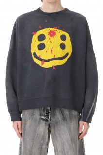 CP_CREW SWT / SMILE / BLACK(SM-YS1-0000-C06)