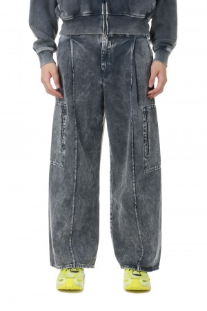 OCTET 2D CARGO TROUSERS -GREY- (AW24-TRS-106-01)