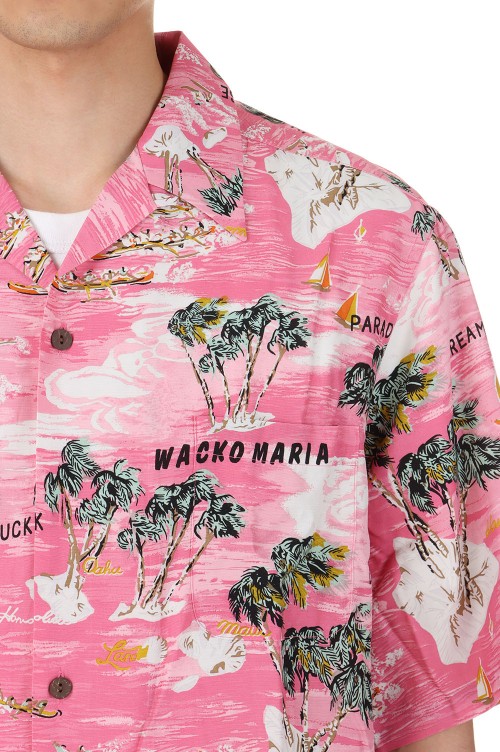 WACKO MARIA x MINEDENIM Hawaiian Shirt / PINK (24MND-WM001) |  セレクトショップ｜DeepInsideinc.com Store