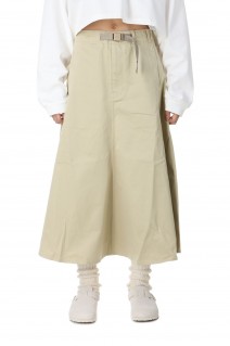Chino Flared Field Skirt -BEIGE (N24FE078)