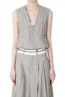 Compact Tuxedo Gilet -BEIGE (31241115205)
