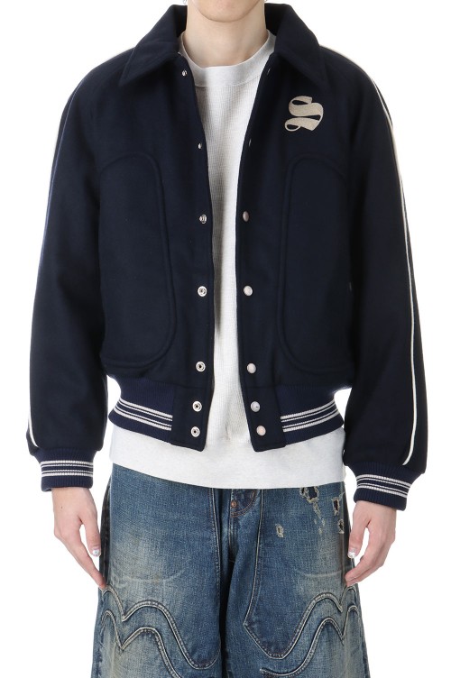 WOOL MELTON STADIUM JACKET (2411300203) | セレクトショップ｜DeepInsideinc.com Store