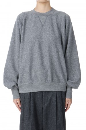 COTTON WOOL SWEATSHIRT -GRAY (24AMSCU10)