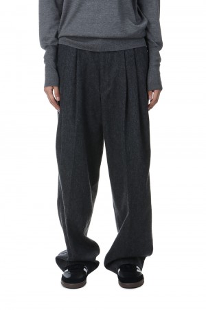WOOL FLANNEL TOM BOY PANTS (24AMSPA13)