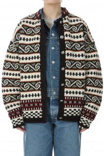 FAIR ISLE KNIT CARDIGAN (24AMSNI07)