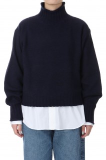 WOOL HIGH NECK KNIT (24AMSNI05)