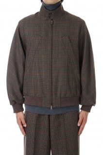 Classic Houndstooth Harrington Jacket (#BHS24F027Hdt)