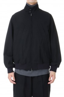 Rough Wool Gabardine Harrington Jacket (#BHS24F027Wog)