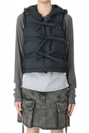 String Multiple Down Vest (124030004)