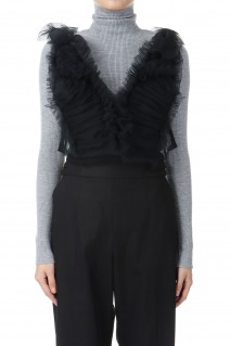 Tulle Vest-BLACK(CB-24218)