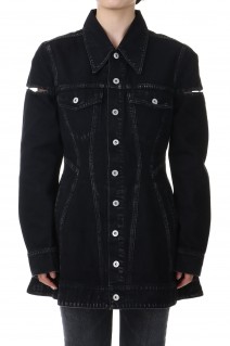 DENIM SLIT JACKET-BLACK(FTC244-0201)