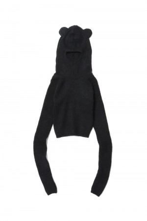 Bear Balaclava Knit-BLACK(S2.5-0808WB)