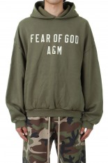 HEAVY FLEECE HOODIE / MILITARY(192BT244815F)