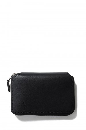 SHORT ZIP WALLET / BLACK&BLACK (FTA2234005)