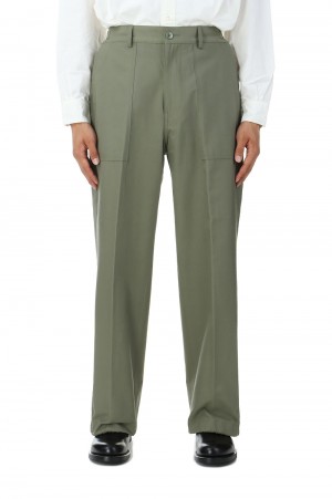CUSHY BAKER PANTS - OLIVE (AODFPT009OL)