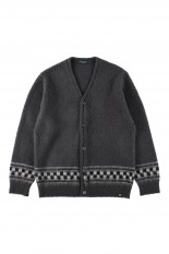 SD Checker Cardigan - CHARCOAL