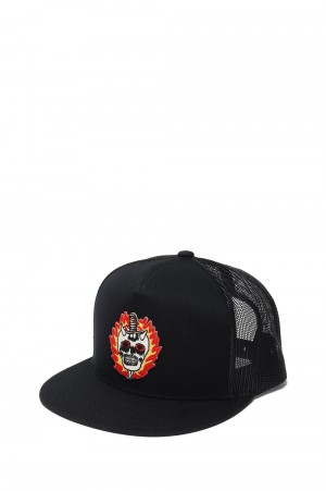MESH CAP SKULL / BLACK