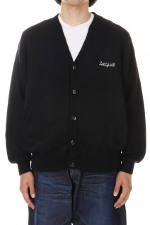 RACCOON KNIT CARDIGAN / BLACK (SQ-24AW-KN-02)