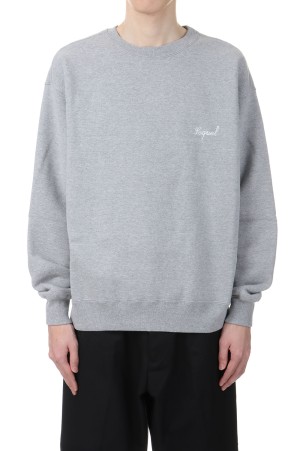CREW NECK SWEAT SHIRT / GRAY (SQ-24AW-CS-02)