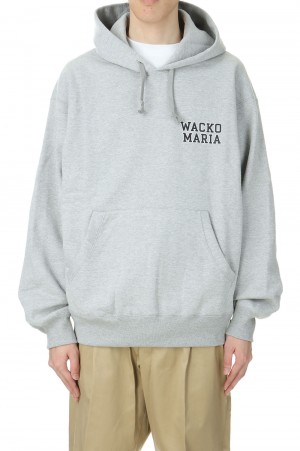 HEAVY WEIGHT PULLOVER HOODED SWEAT SHIRT ( TYPE-2 ) / BLACK (24FW-WMC-SS04)