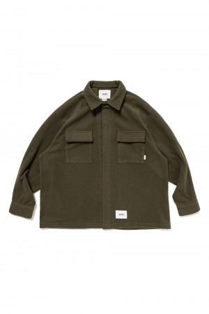 OBJ / LS / POLY. FLEECE / OLIVE DRAB (242TQDT-SHM05)