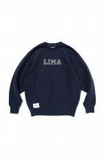 ACADEMY / SWEATER / COTTON / NAVY (242ATDT-CSM18)