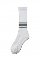 Raza High Socks (Border) / Off White (CTE-24A535)
