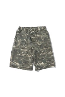 GARMENT DYE BAKER SHORTS - MULTI CAMO (WT25078AD)