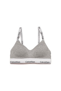 LIGHT LINED BRALETTE - GREY HEATHER (QF7059)