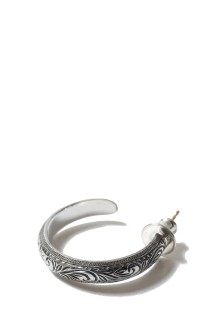 Engraved Hoop Earring (Single) / Silver (RX-801-1)