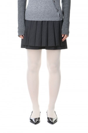 Pleats Culotte Skirt - GRAY (21242515308)