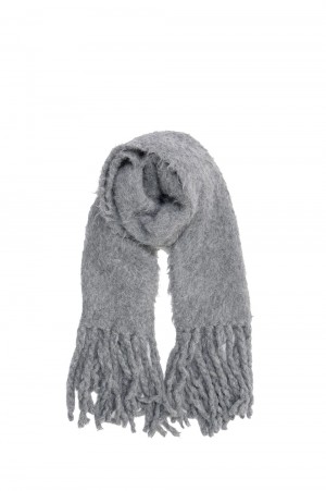 Shaggy knit Muffler - GRAY (21242665702)