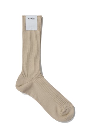 GIZA HIGH GAUGE SOCKS - BEIGE (A00S02SX-W)