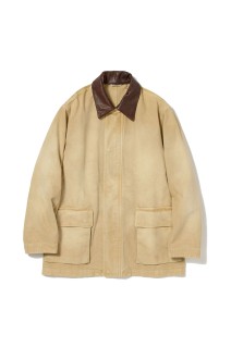 ORGANIC COTTON DUCK BLOUSON - LIGHT BEIGE (A25SB03CD)