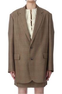 BLUEFACED WOOL JACKET - BROWN CHECK (A25SJ04BA)