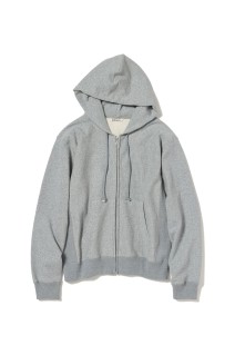 SMOOTH SOFT BD SWEAT ZIP PARKA - TOP GRAY (A25SP04TU)