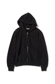 SMOOTH SOFT BD SWEAT ZIP PARKA - BLACK (A25SP04TU)
