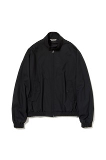 SUPER FINE TROPICAL WOOL ZIP BLOUSON - BLACK (A25SB03MT)