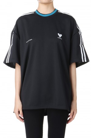 HS 90's Vibes Football T-shirt-BLACK(S2.5-0510)