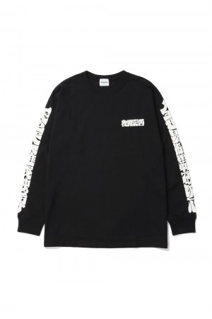 TENJO TENGE YUIGA DOKUSON L/S tee / BLACKxWHITE pt (BV-CUT2400130)