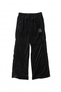 VELOUR TRACK PANTS / BLACKxBLACK (BV-PT2400430)