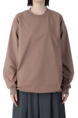 W's TECH DRAWSTRING L/S TEE - BEIGE (BE-40025L)