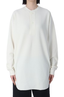 W's TECH THERMAL HENLEY L/S - ECRU (BE-38025L)