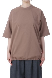 W's TECH DRAWSTRING S/S TEE - BEIGE (BE-41025L)