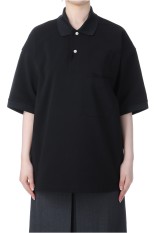 W&#039;s TECH POLO SHIRT W/POCKET S/S - BLACK (BE-37025L)