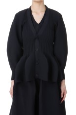 POTTERY PUFF SLEEVE CARDIGAN - BLACK 2 (CF009KE021)