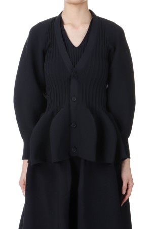 POTTERY PUFF SLEEVE CARDIGAN - BLACK 2 (CF009KE021)